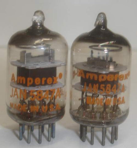 JAN-5847A=404A Amperex USA used/good 1988 (1 pair)