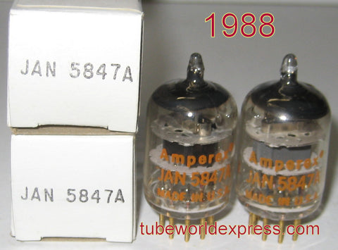 (!) (- Best Value) JAN-5847A=404A Amperex USA NOS 1988 (23ma and 24ma)