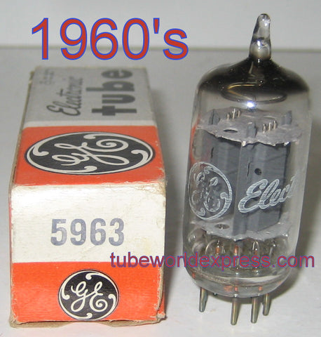 (!) (Single) 5963=12AU7 GE NOS 1960's (11.6/11.8ma)