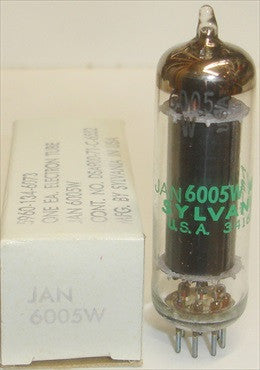 6005W Sylvania JAN black plate clear glass NOS 1979 (53ma)