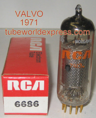E81L=6686 Valvo, Hamburg, Germany branded RCA NOS 1971 (2 in stock)