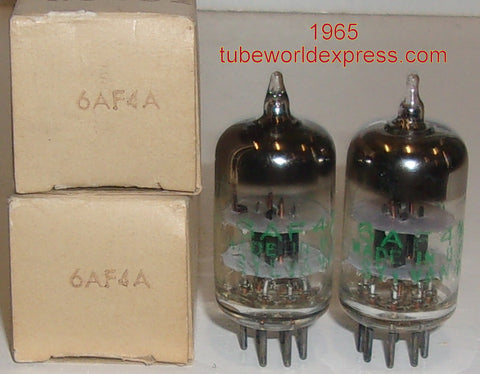 (!!!) (Best Pair) 6AF4A Sylvania NOS 1965 (22.5ma and 22.8ma)