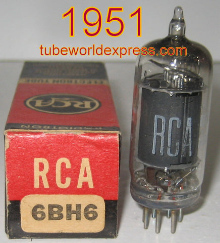 6BH6 RCA black plate NOS