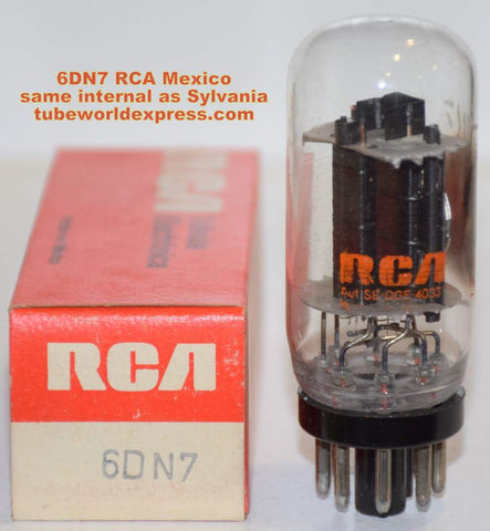 6DN7 RCA Mexco coin-base same internals as Sylvania NOS 1970's (40ma and 8.5ma)