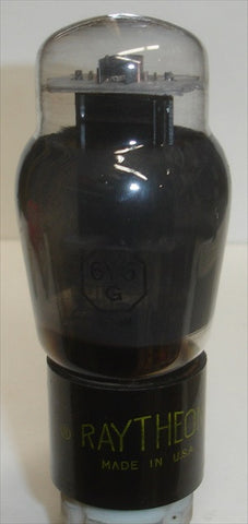 6Y6G Sylvania rebranded Raytheon coated glass used 1953 (45ma) tested on amplitrex