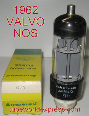 (Best Single) E130L=7534 Amperex by Valvo Germany NOS 1962 in Amperex box (102ma)