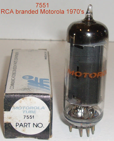 7551 RCA black plate branded Motorola NOS 1970's (20 in stock)