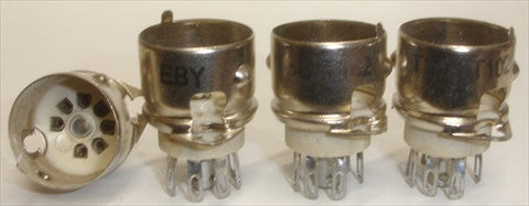 7 pin CINCH EBY TSE7T102 ceramic chassis mount with bayonet shield and center ground post NOS (0 in stock)