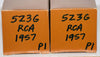 (!!!) (Best Value Pair) 5Z3G RCA NOS 1957 in gold colored boxes slightly tilted glass (56-59/40 and 57-60/40) (!!!) (Best Value Pair) 5Z3G RCA NOS 1957 in gold colored boxes slightly tilted glass (56-59/40 and 57-60/40)
