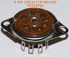 9 pin TS103P02 CINCH top mount brown phenolic sockets NOS (0 in stock) 9 pin TS103P02 CINCH top mount brown phenolic sockets NOS (0 in stock)
