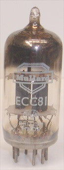 (slightly microphonic tube) ECC81=12AT7 Mullard NOS