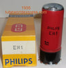 (BEST PRICE) EM1 Philips Austria NOS 1956 (bright green eyes) (4 tubes for $379.99)