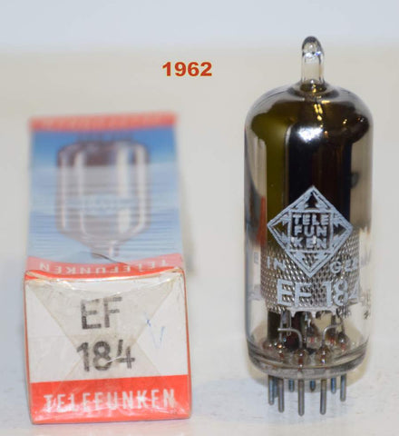 (!!) EF184 Siemens rebranded Telefunken NOS 1962 (10ma)