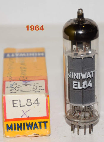 EL84 Miniwatt Heerlen Holland NOS 1964 (46.5ma)