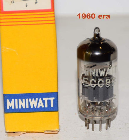 (!!!!) (Recommended Single) 6DJ8 Philips Miniwatt Holland NOS 1960 era large 