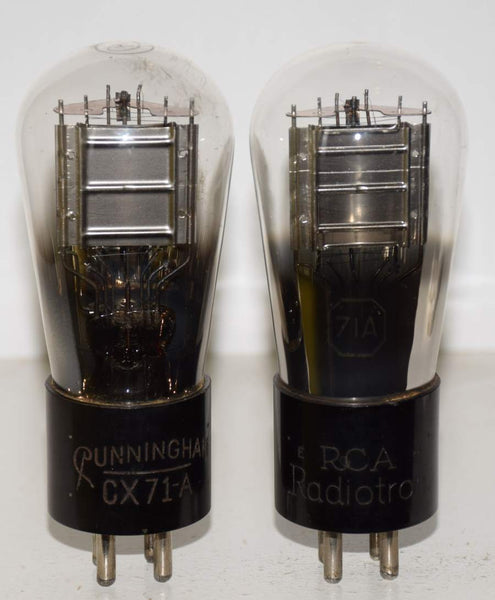 Good Value Pair) CX-71A and 71A RCA/Cunningham Balloon used/good