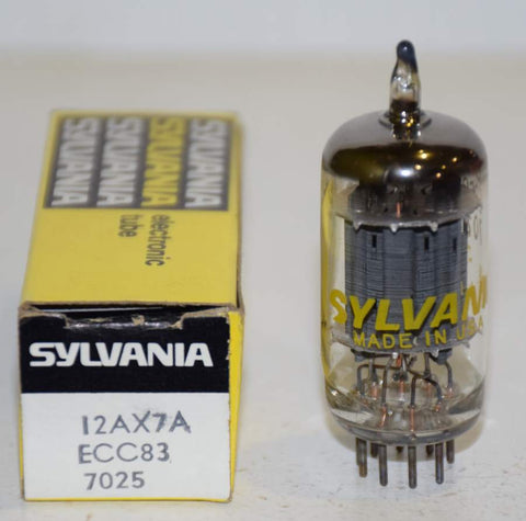 (!!!!) (Best Single) 12AX7A Sylvania NOS 1970's (Gm=3100/3300)