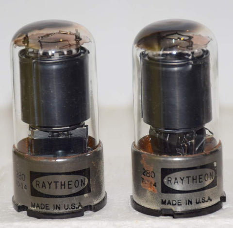 (!!) (1 Pair) 6SH7GT Ken Rad 1950's rebranded Raytheon NOS 1970 (10ma and 10ma)