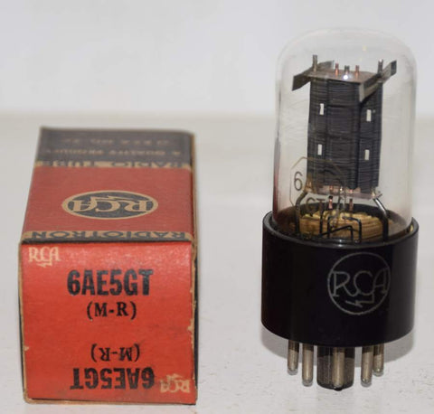 6AE5GT Tungsol branded RCA NOS 1940's (6.3ma)