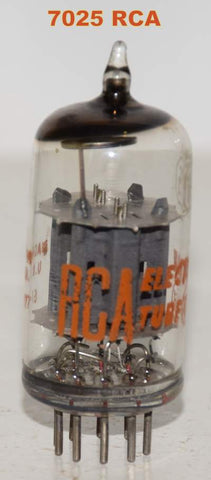 (!!!) (Best Value) 7025 RCA gray pinched plates used/good 1961 (Gm=1400/1800 and 0.8/1.5mA) (recommended for guitar amp)