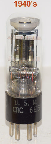 (!!) JAN-CRC-6E5 RCA NOS 1945 era in white box bright eye