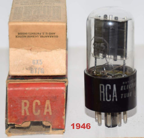 (!!!) (Best Single) 6X5GT RCA NOS 1946 (55/40 and 60/40)