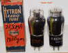 (!!) (Good Value Pair) 71A Sylvania branded Hytron NOS and Sylvania branded Ken Rad like new 1946-1947 (21.5ma and 21.8ma)