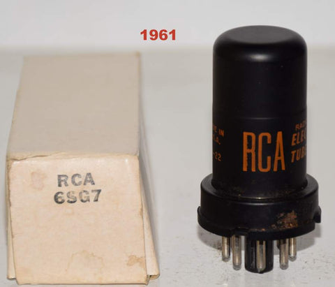 (!) BEST SINGLE) 6SG7 RCA metal can NOS 1961 (11.5ma)