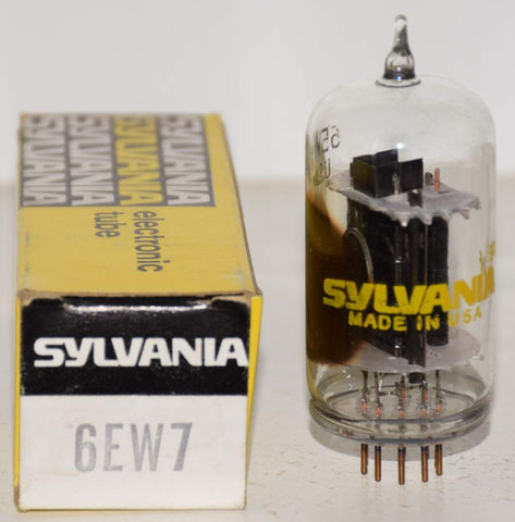 (!!) (Best Single #2) 6EW7 Sylvania BIG BOTTLE NOS 1960's (5.3/46ma) (highest Ma and Gm)