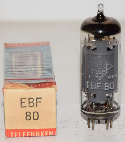EBF80=6N8 Telefunken Germany NOS 1960-1965 (0 in stock)