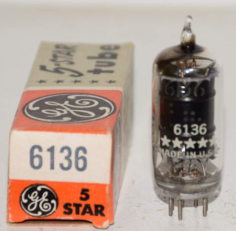 (!!) 6136=6AU6 GE 5-Star NOS 1958-1959 (6.0ma)