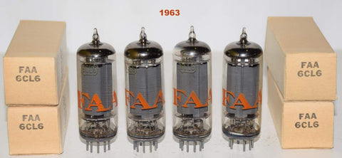 (!!) (2nd Best Quad) 6CL6 RCA FAA NOS 1963 (31.6, 33, 33, 33ma)