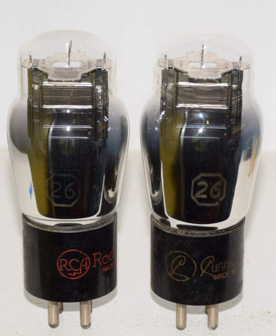 (!!!) (Best Value Pair) 26 RCA/Cunningham ST-14 used/good 1940's (3.8ma and 3.8ma)