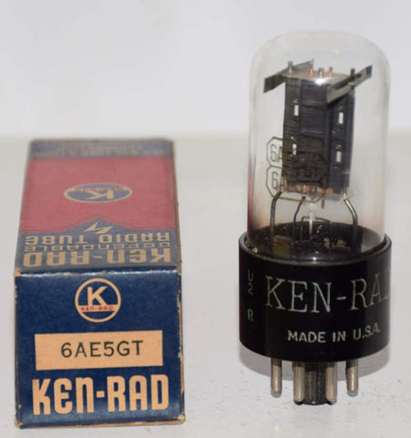 6AE5GT Tungsol branded Ken Rad NOS 1940's (9.0ma)
