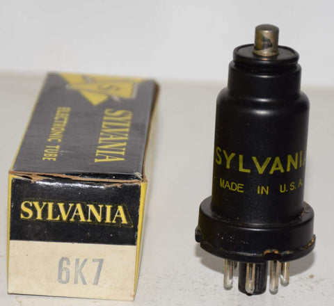 6K7 Sylvania NOS 1940's (9.4ma)