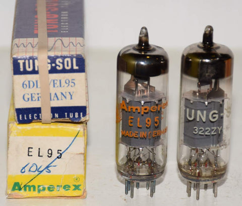(!) (Recommended Pair) EL95 Haltron East Germany NOS 1970's (20ma and 21.5ma)