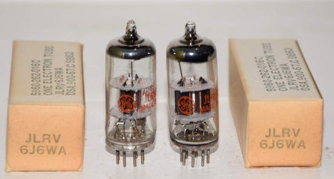 (!!!) (Recommended Pair) JLRV-6J6WA GE Canada NOS 1960's (7.3/6.6ma and 6.8/7.5ma)