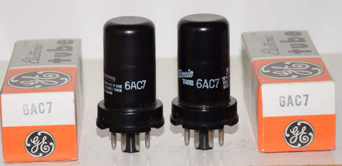 (!!!!) (Best Pair #4) 6AC7 GE NOS 1979-1982 (8ma/7.8ma)