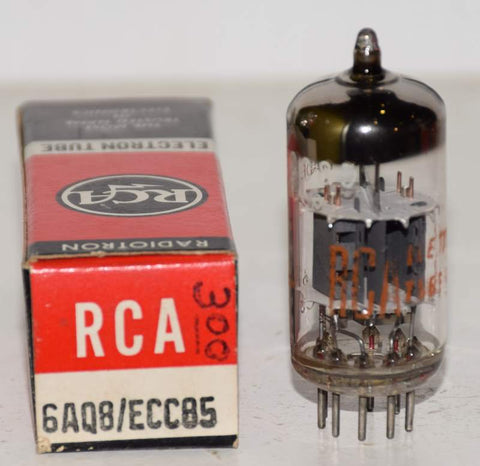 (!!!) (Best Single) ECC85=6AQ8 RCA Holland NOS 1968 (17.4/23.3ma) (Highest mA and Gm)