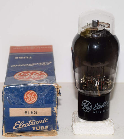 (!!!!) (Single) 6L6G Ken Rad branded GE black plate coated glass NOS 1949 (65ma)