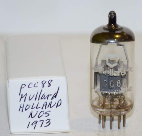 (!!!!) (Recommended Single) PCC88=7DJ8 Mullard Holland NOS 1973 (11.5/13.8ma)