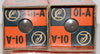 (!!!!) (Best Pair #2) 01A Cunningham NOS 1940 era boxes were factory sealed (3.3ma and 3.2ma) (close Gm)