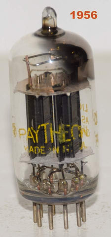 (!!!!) (Good Value Single) 12AX7 Raytheon Black Plates 