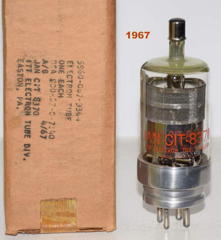 8370 ITT Electron Hydrogen Thyratron NOS 1967 sold as-is