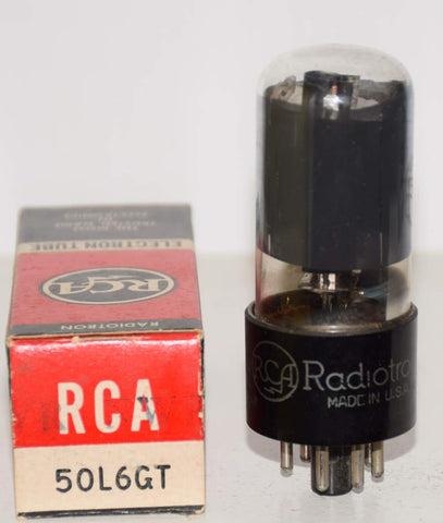 50L6GT RCA like new 1940's reboxed slightly tilted glass (98/60)