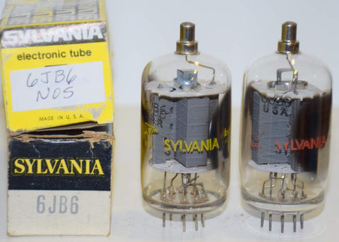 (!!) (recommended Pair) 6JB6 Sylvania NOS (84ma and 90ma)