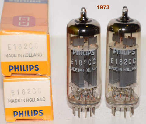 (!!!!!) (Best Pair #1) E182CC=7119 Philips SQ Holland NOS large 