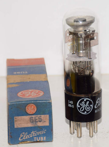 (!!) (Best Value) 6E5 GE NOS 1951 small hairline crack in base - bright eye