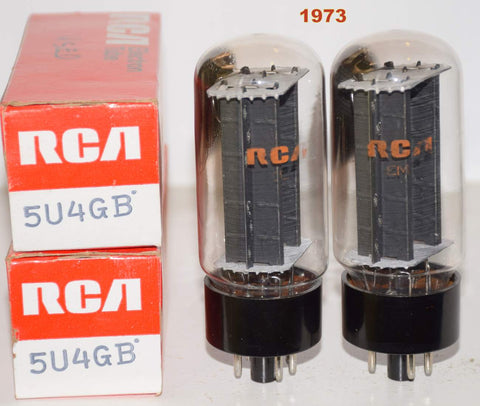 (!!!!) (Best Value Pair) 5U4GB RCA used/low hours like new 1974 (59-60/40 and 59-61/40)