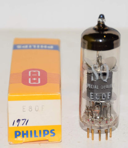 (!!) (Best Single) E80F=6084 Philips SQ NOS Gold Pins 1971 (3.5ma)